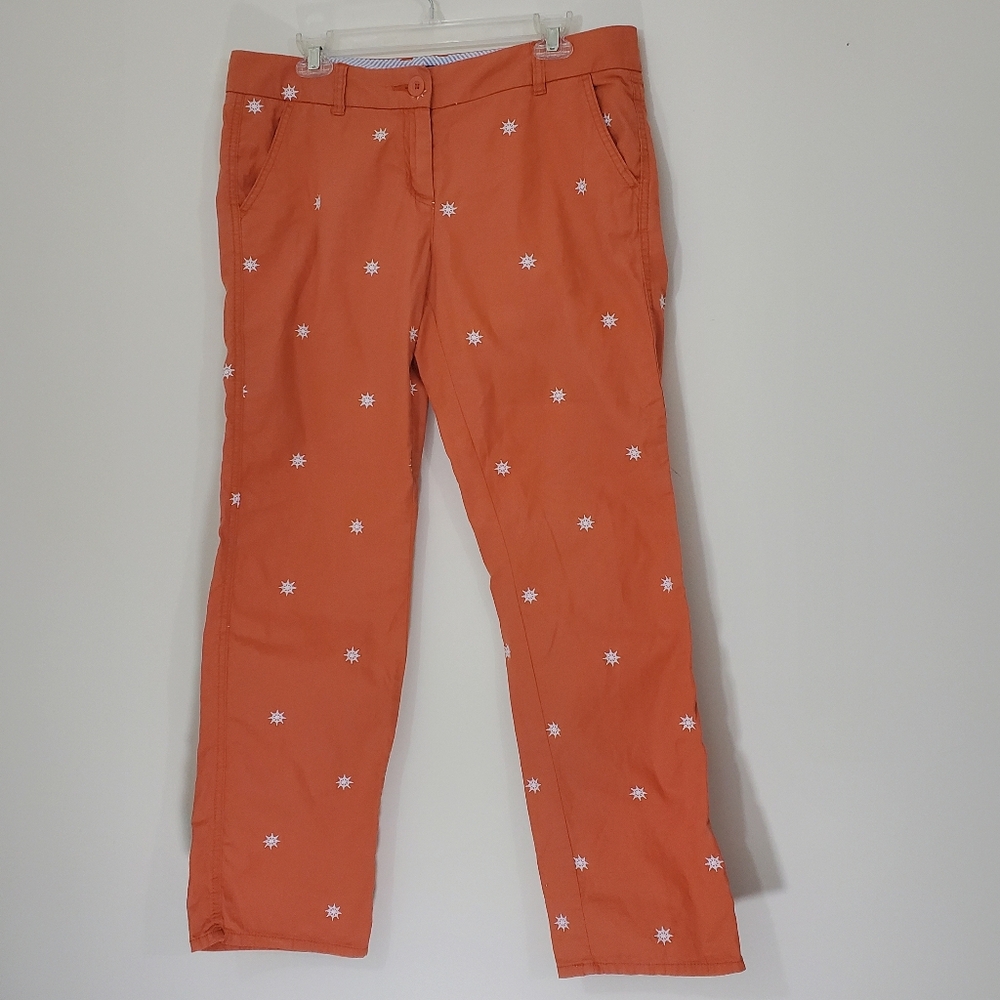 Tommy Hilfiger Orange Cotton Pants, Size 10